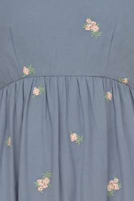 Holly Embroidered Pocket Midi Dress