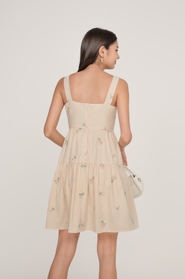 Holly Embroidered Sweetheart Dress