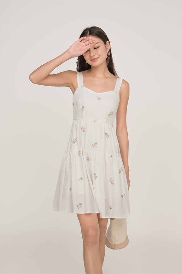 Holly Embroidered Sweetheart Dress