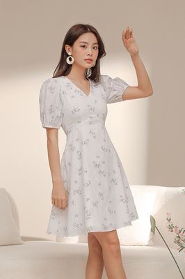 Callalily Puff Sleeve Dress