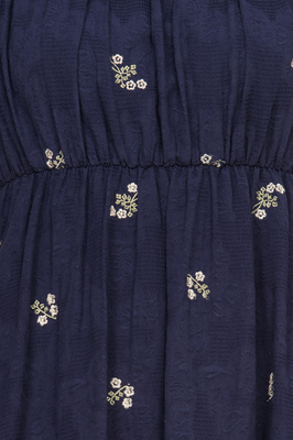 Clove Embroidered Puff Sleeve Dress