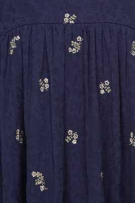 Clove Embroidered Gathered Summer Dress