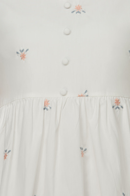 Emery Embroidered Sleeve Midi Dress