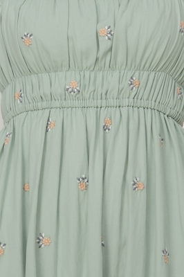 Emery Shirred Waist Pocket Midi Dress