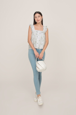 Callalily Flutter Sleeve Top