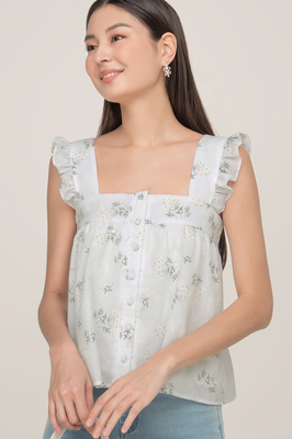 Callalily Flutter Sleeve Top