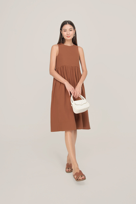 Yuri Babydoll Pocket Midi Dress