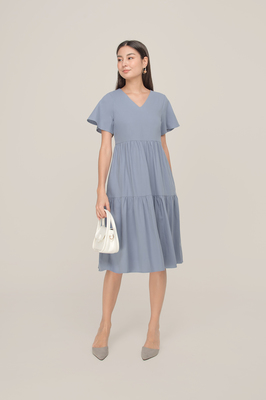 Storie Tiered Pocket Midi Dress