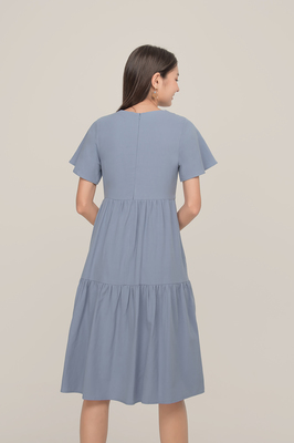 Storie Tiered Pocket Midi Dress