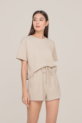 Gianna Ribbed Drop Shoulder Top