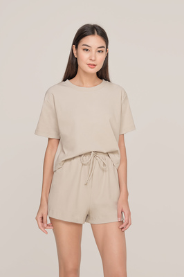 Gianna Ribbed Drop Shoulder Top