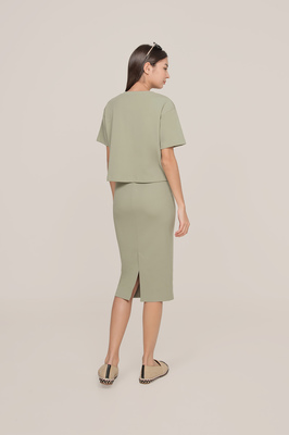 Gianna Ribbed Drop Shoulder Top