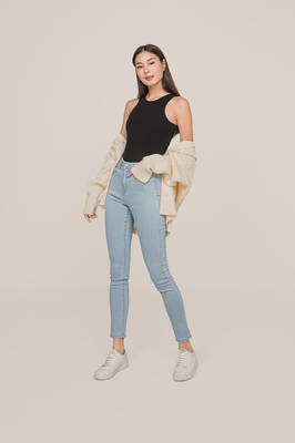 Avril Ribbed Racer Top
