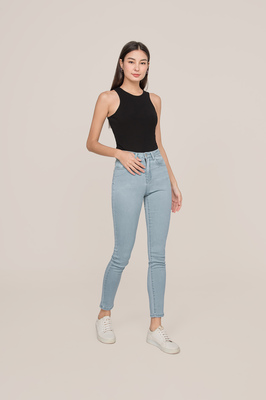 Avril Ribbed Racer Top