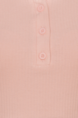 Adrea Button Ribbed Top