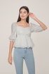 Hazelle Floral Sweetheart Top