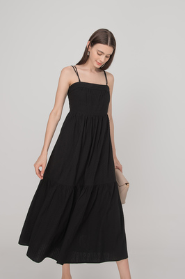 Fawn Tiered Tie Back Maxi Dress