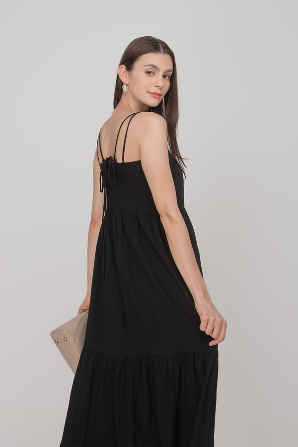 Fawn Tiered Tie Back Maxi Dress