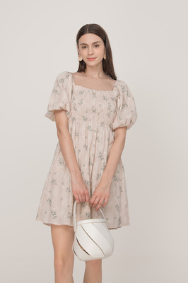 Callalily Shirred Pocket Dress