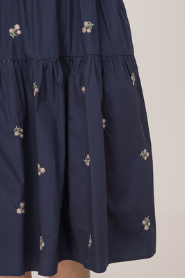 Alys Embroidered Sweetheart Pocket Dress