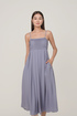 Fay Pintuck Pleated Midi Dress