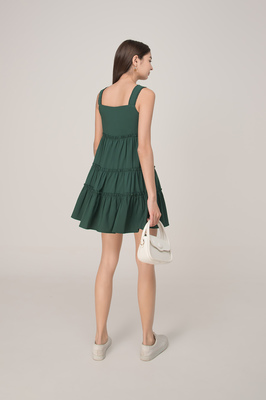 Cara Ruffle Babydoll Swing Dress