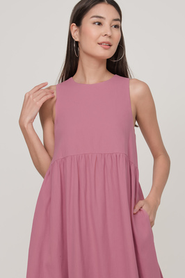 Yuri Babydoll Pocket Midi Dress