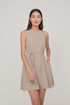 Maelle Pocket Sash Swing Dress