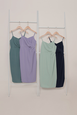 Olivia Sweetheart Ruched Midi Dress