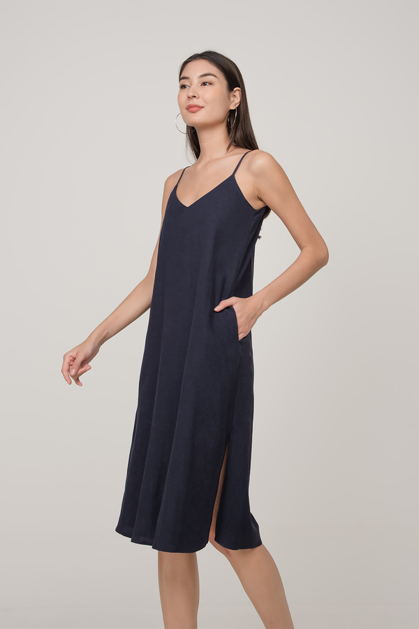 Sevyn Linen Slip Dress