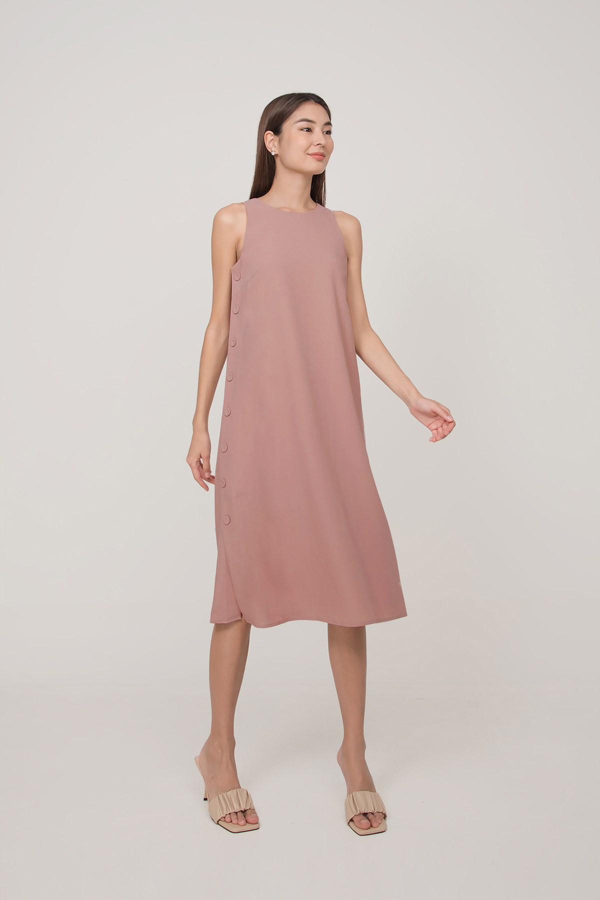 Fayth • Anetta Side Button Down Dress