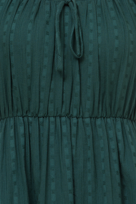 Alayna Textured Flutter Sleeve Dress