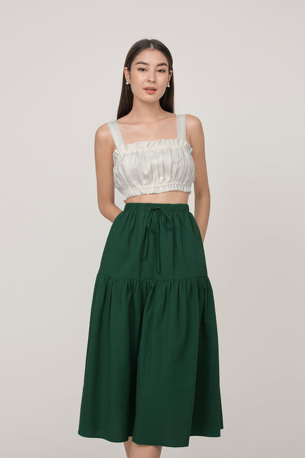 Aubree Textured Crop Top