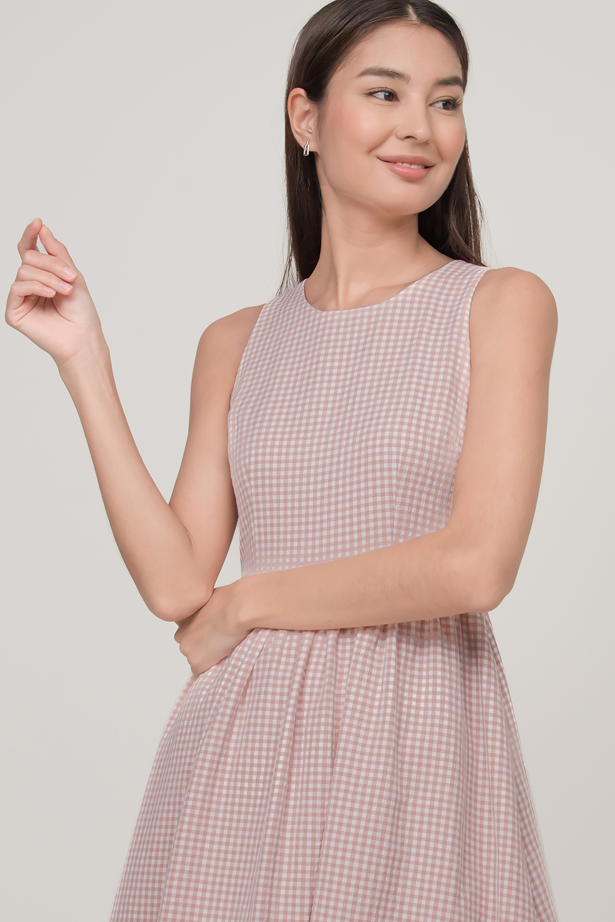 Gingham skater sale dress