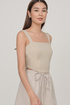Jaye Curved Hem Crop Top