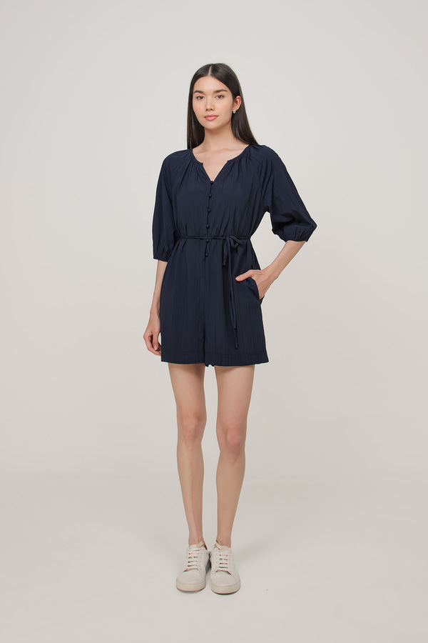 Hilda Balloon Sleeve Kaftan Playsuit