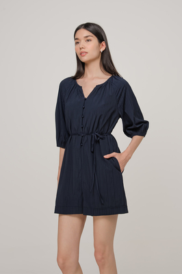 Hilda Balloon Sleeve Kaftan Playsuit