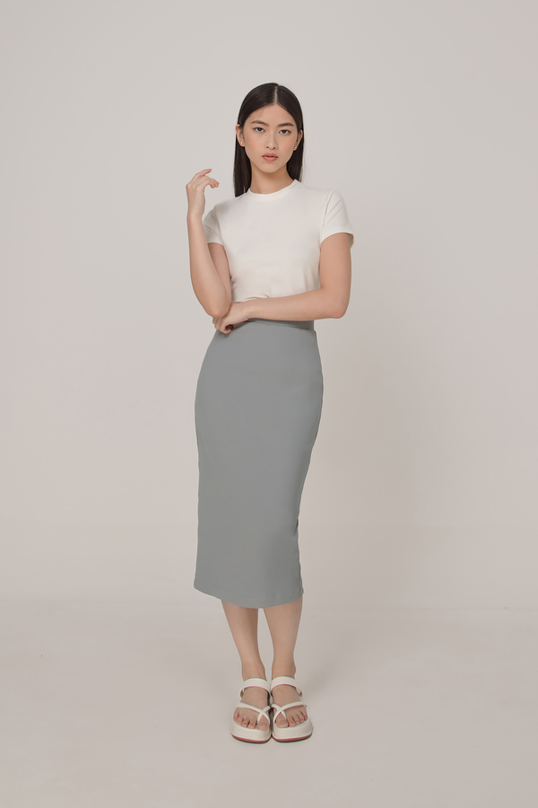 Gianna Ribbed Midi Skirt