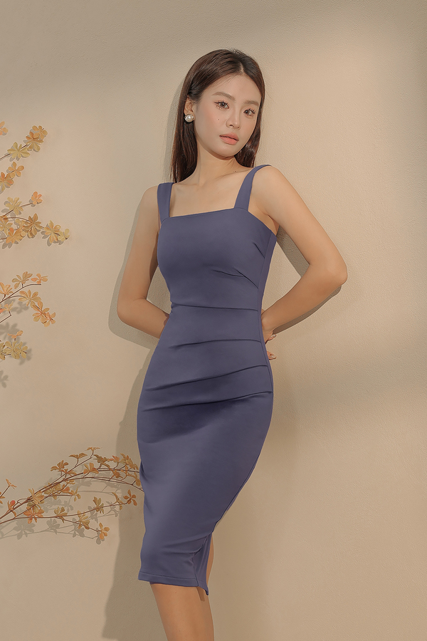 Ada Ruched Midi Dress