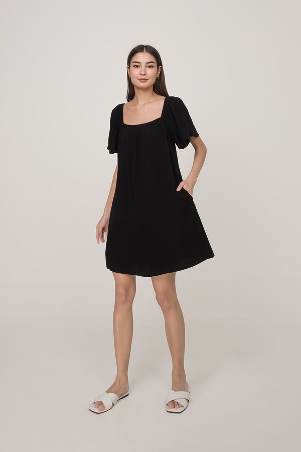 Tara Flutter Sleeve Tent Dress