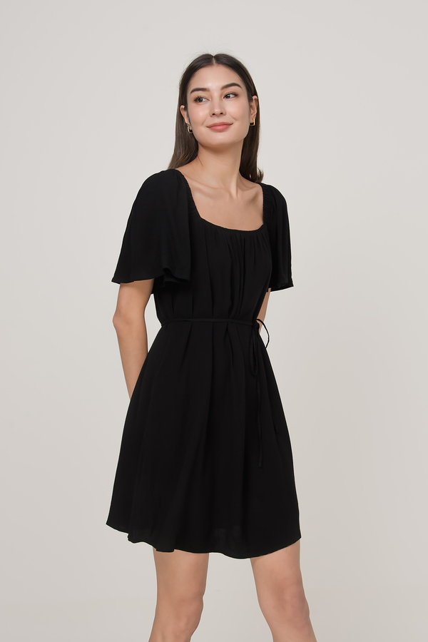 Tara Flutter Sleeve Tent Dress