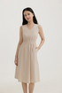 Sherri V Neck Pocket Midi Dress