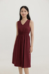 Sherri V Neck Pocket Midi Dress