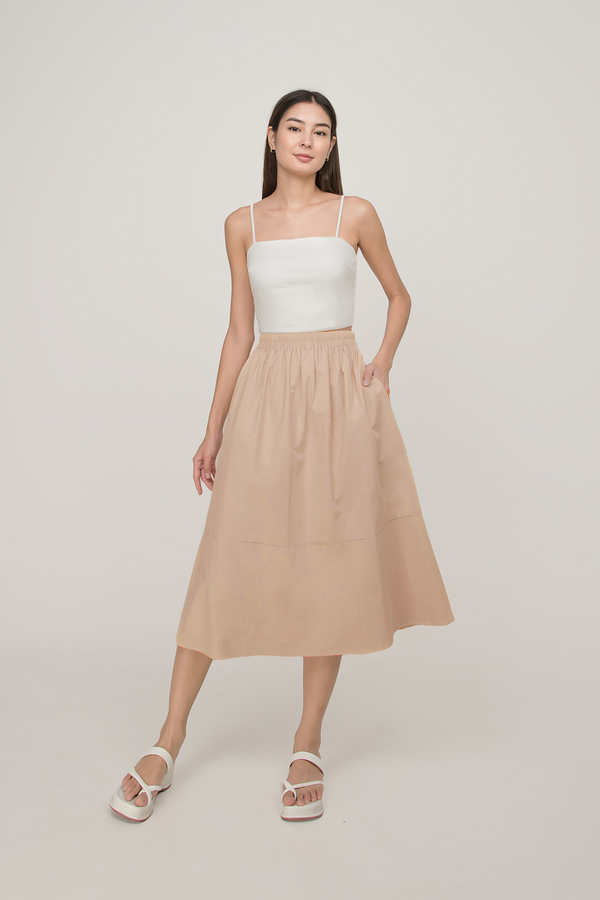 Aries Cotton Pocket Midi Skirt