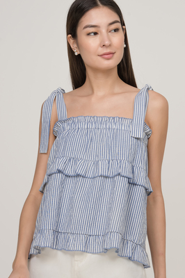 Holly Striped Babydoll Top