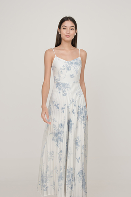 Wallpaper Pleated Wide Leg Jumpsuit