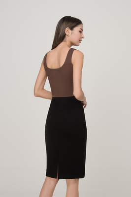 Vanna Padded Form Fitted Ruched Top