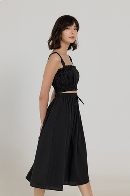 Frey Tie Pocket Midi Skirt