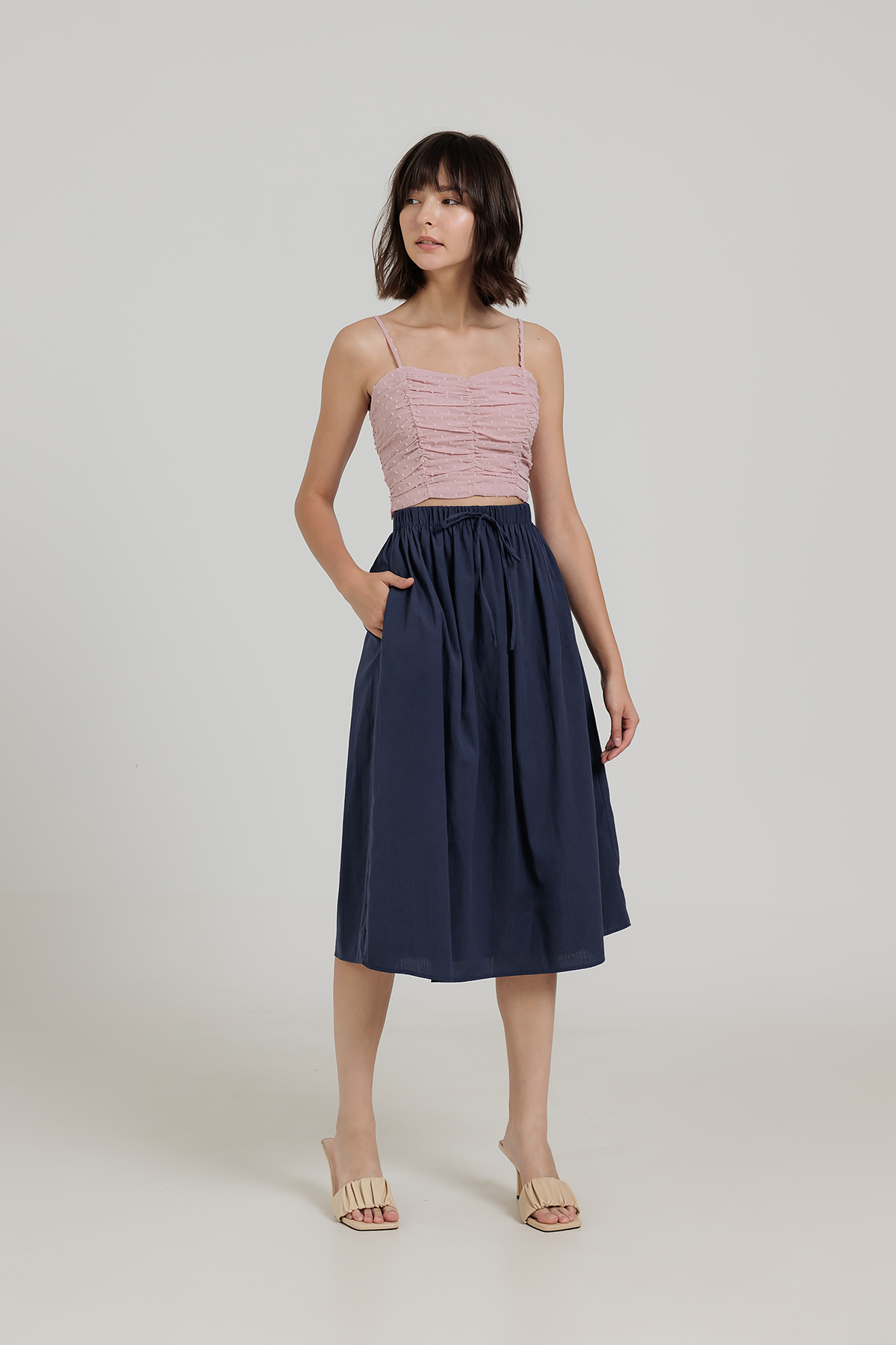 Fayth • Frey Tie Pocket Midi Skirt