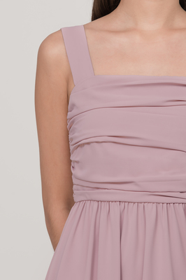 Arielle Ruched Pocket Midi Dress